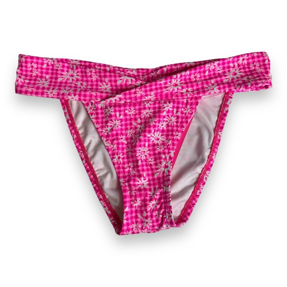 LILLY PULITZER‎ Trey Bikini Bottom Aura Pink "CHECK YOU OUT" Size 6 NWT  $78